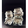 80ml &160ml bear shaped glass candy bottle with screw metal cap for kids